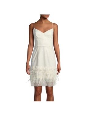 Milly - Hannah Embroidered Sequin & Feather Dress Size 10